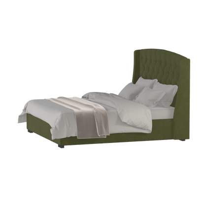 Sophia Upholstered Bed with Buttoned Headboard