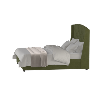 Sophia Upholstered Bed with Buttoned Headboard