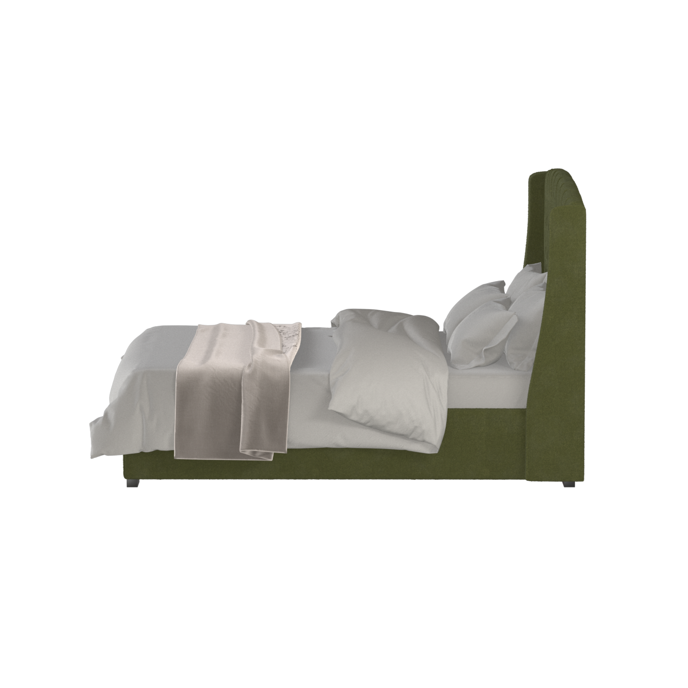 Sophia Upholstered Bed with Buttoned Headboard