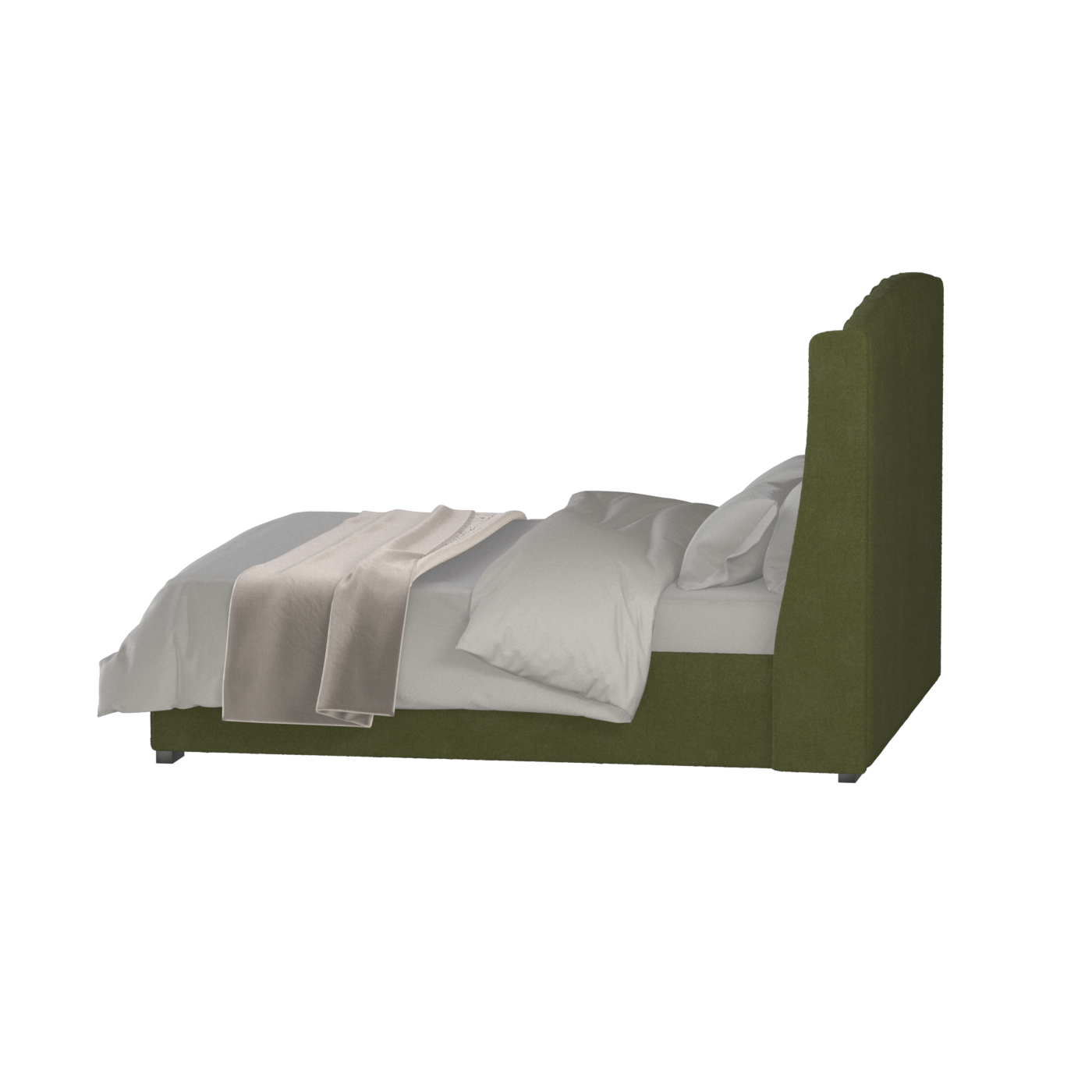 Sophia Upholstered Bed with Buttoned Headboard