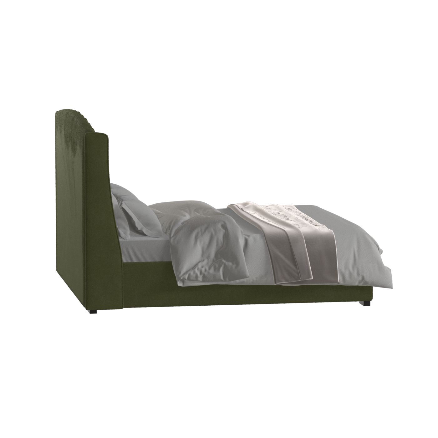 Sophia Upholstered Bed with Buttoned Headboard