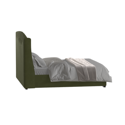 Sophia Upholstered Bed with Buttoned Headboard