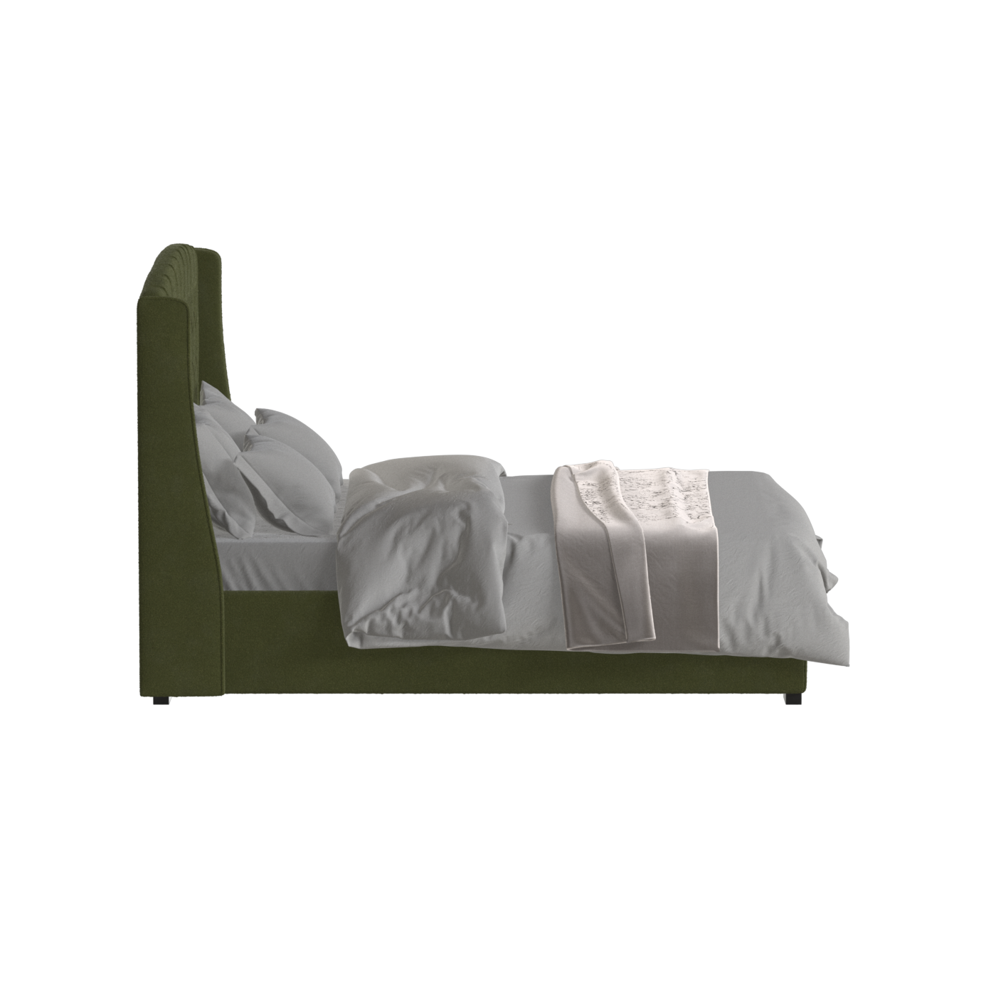 Sophia Upholstered Bed with Buttoned Headboard
