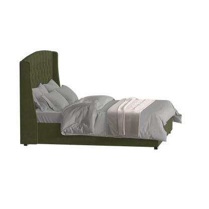 Sophia Upholstered Bed with Buttoned Headboard