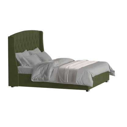 Sophia Upholstered Bed with Buttoned Headboard