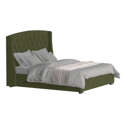 Sophia Upholstered Bed with Buttoned Headboard