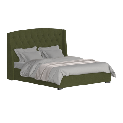 Sophia Upholstered Bed with Buttoned Headboard