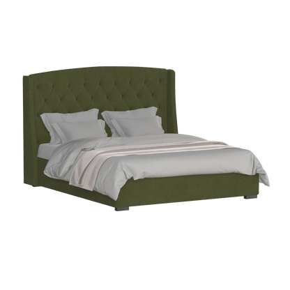 Sophia Upholstered Bed with Buttoned Headboard