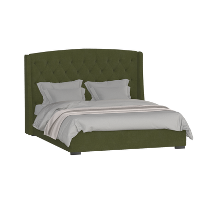 Sophia Upholstered Bed with Buttoned Headboard