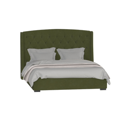 Sophia Upholstered Bed with Buttoned Headboard