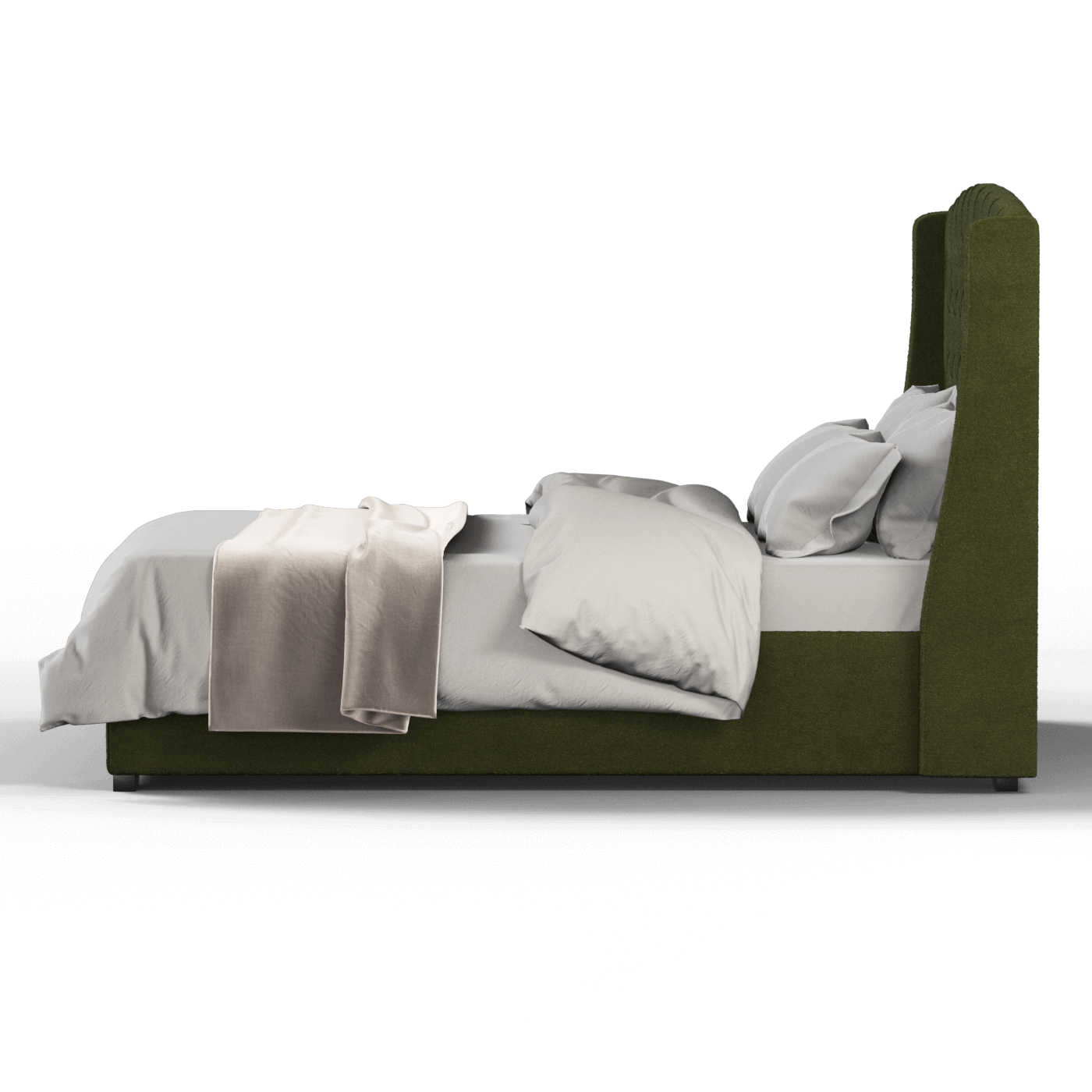 Sophia Upholstered Bed with Buttoned Headboard