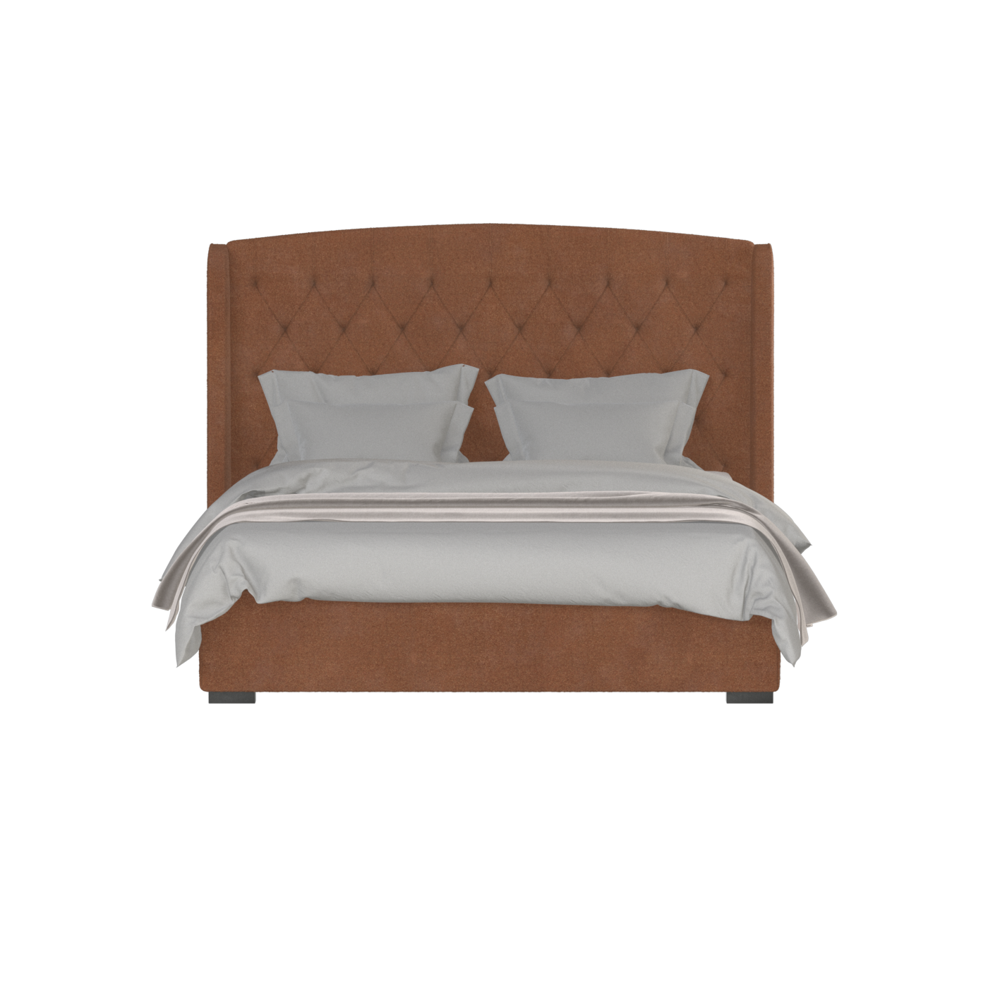 Sophia Upholstered Bed with Buttoned Headboard