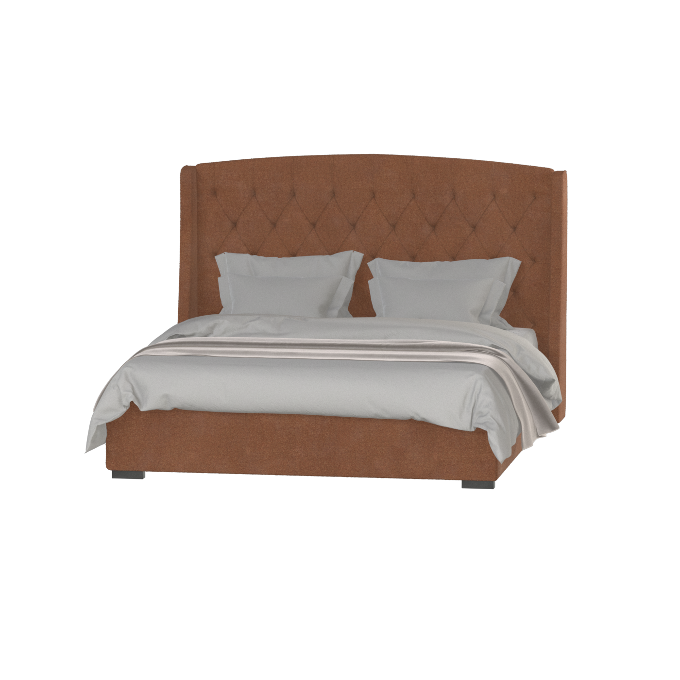Sophia Upholstered Bed with Buttoned Headboard