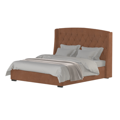 Sophia Upholstered Bed with Buttoned Headboard