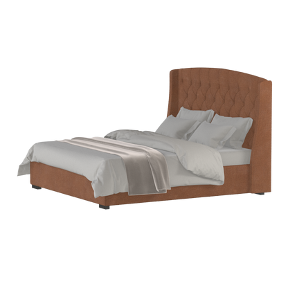 Sophia Upholstered Bed with Buttoned Headboard