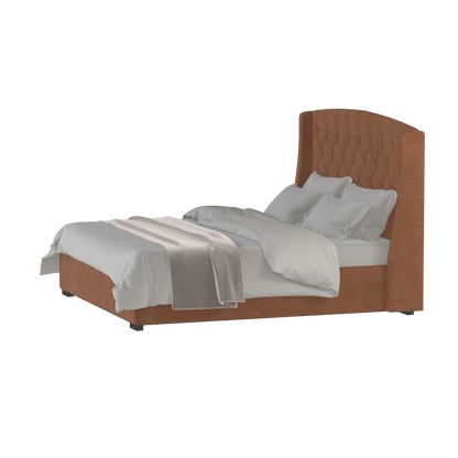 Sophia Upholstered Bed with Buttoned Headboard