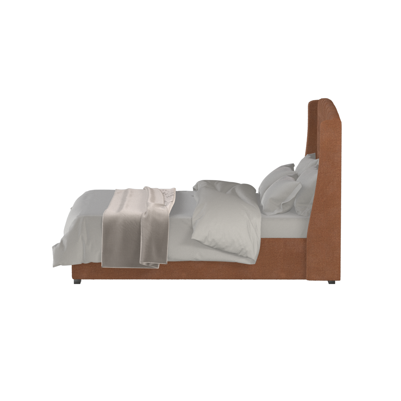 Sophia Upholstered Bed with Buttoned Headboard