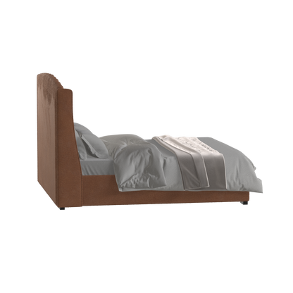 Sophia Upholstered Bed with Buttoned Headboard