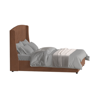 Sophia Upholstered Bed with Buttoned Headboard