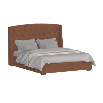 Sophia Upholstered Bed with Buttoned Headboard