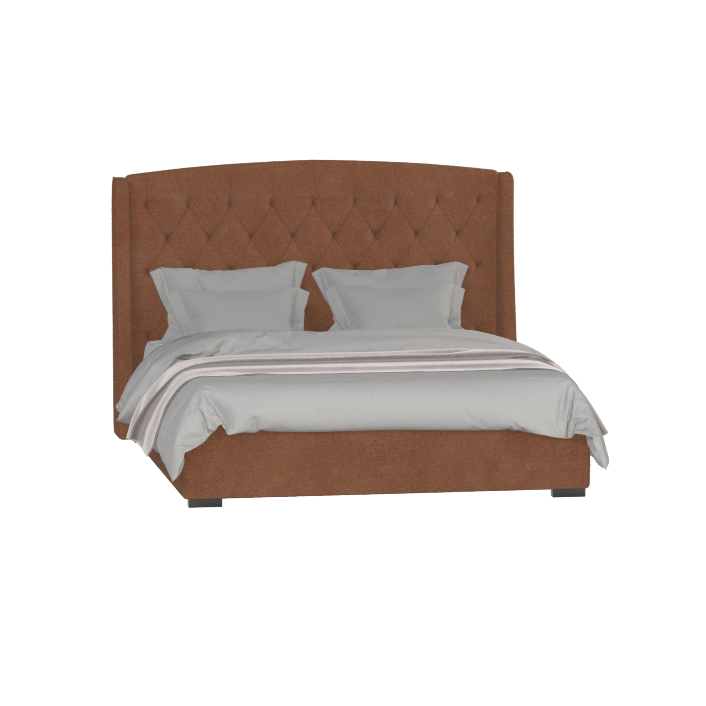 Sophia Upholstered Bed with Buttoned Headboard