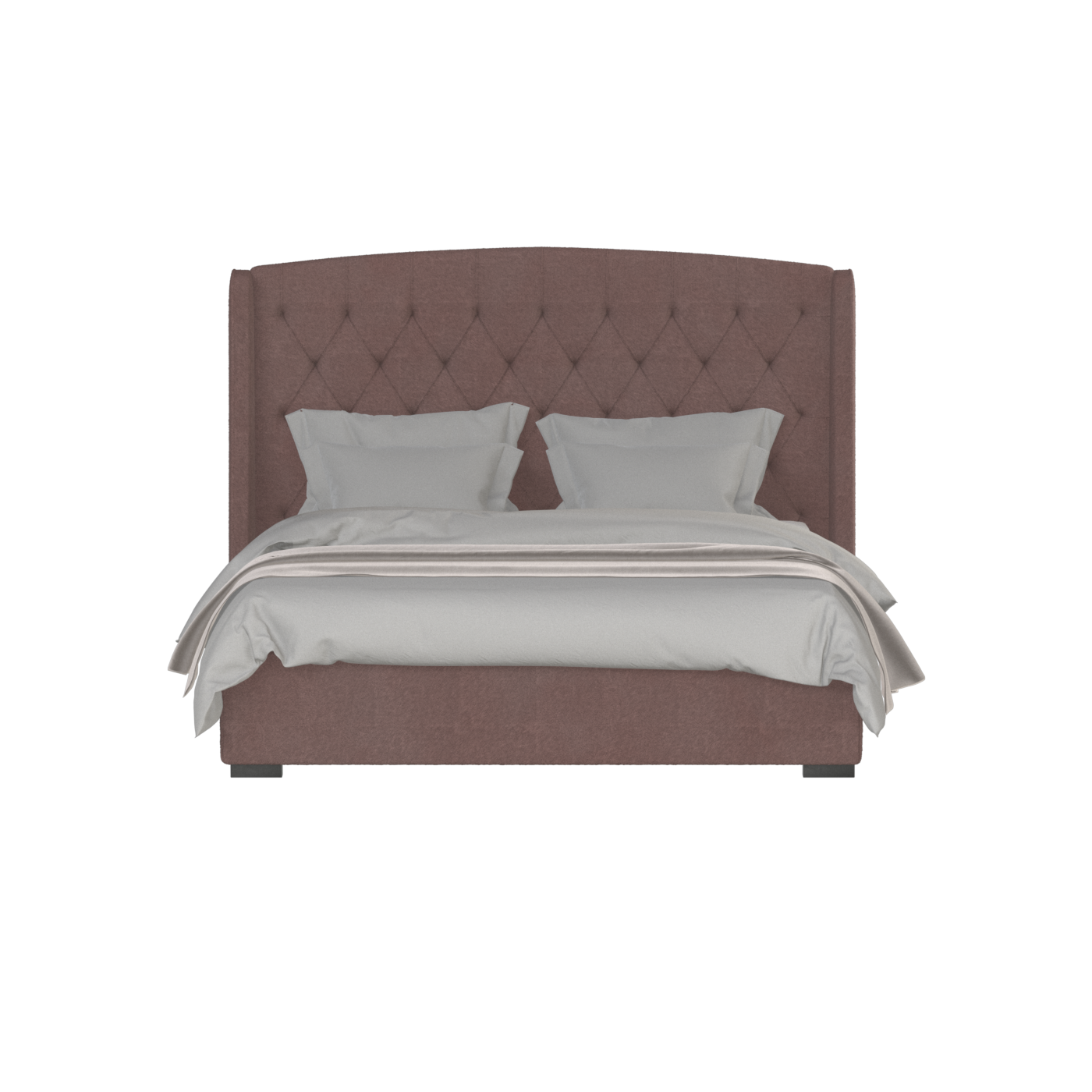 Sophia Upholstered Bed with Buttoned Headboard