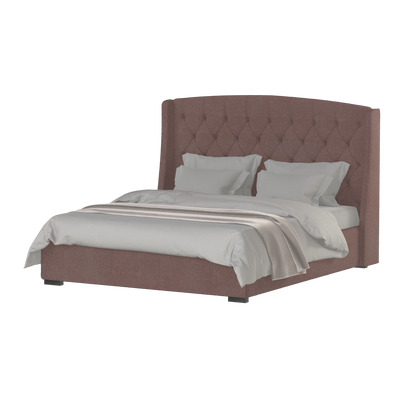 Sophia Upholstered Bed with Buttoned Headboard