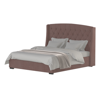 Sophia Upholstered Bed with Buttoned Headboard