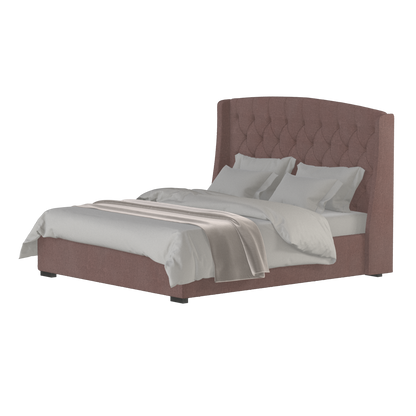 Sophia Upholstered Bed with Buttoned Headboard