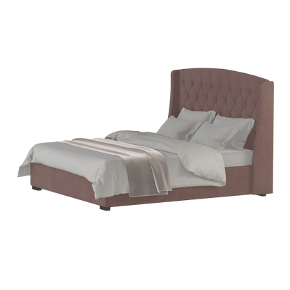 Sophia Upholstered Bed with Buttoned Headboard