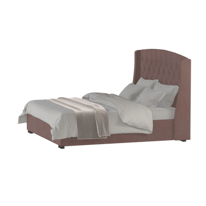 Sophia Upholstered Bed with Buttoned Headboard
