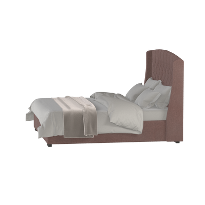 Sophia Upholstered Bed with Buttoned Headboard
