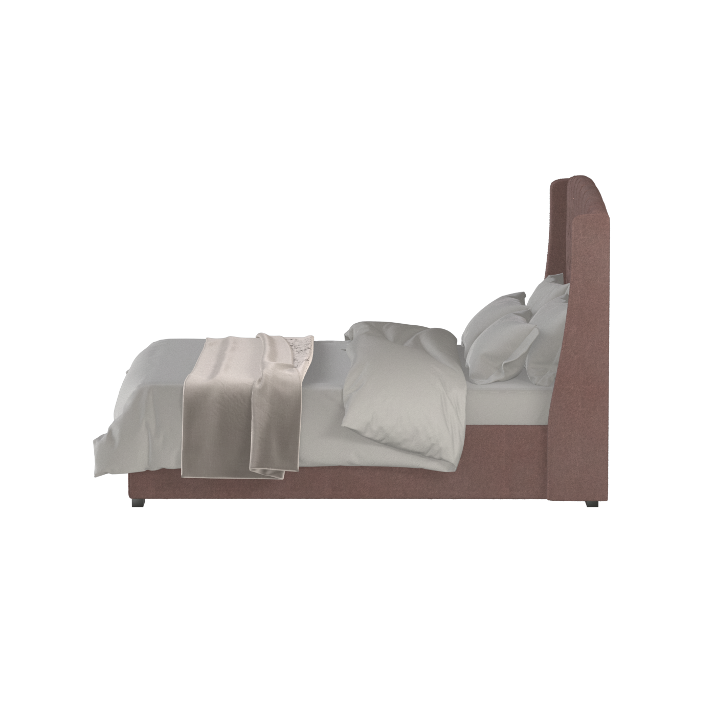 Sophia Upholstered Bed with Buttoned Headboard