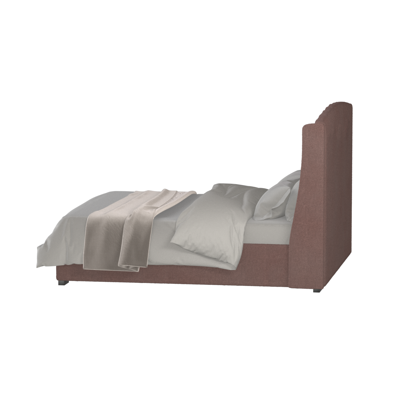 Sophia Upholstered Bed with Buttoned Headboard