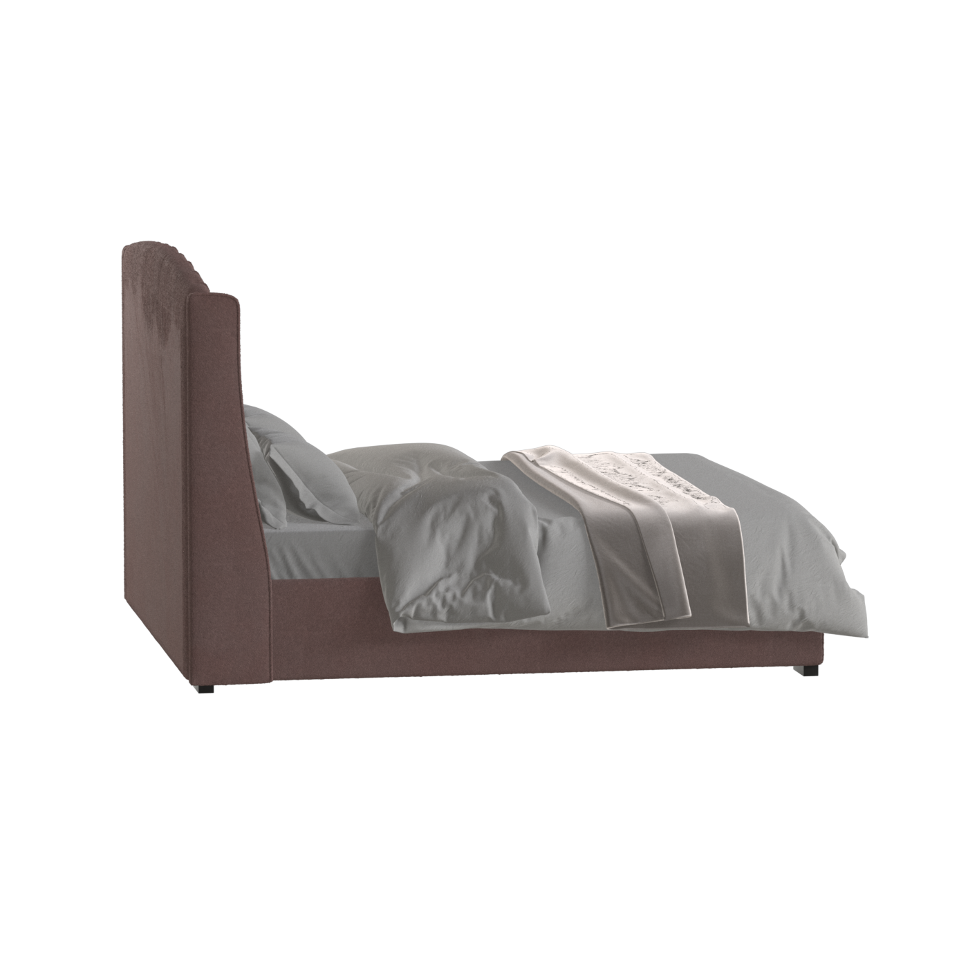 Sophia Upholstered Bed with Buttoned Headboard