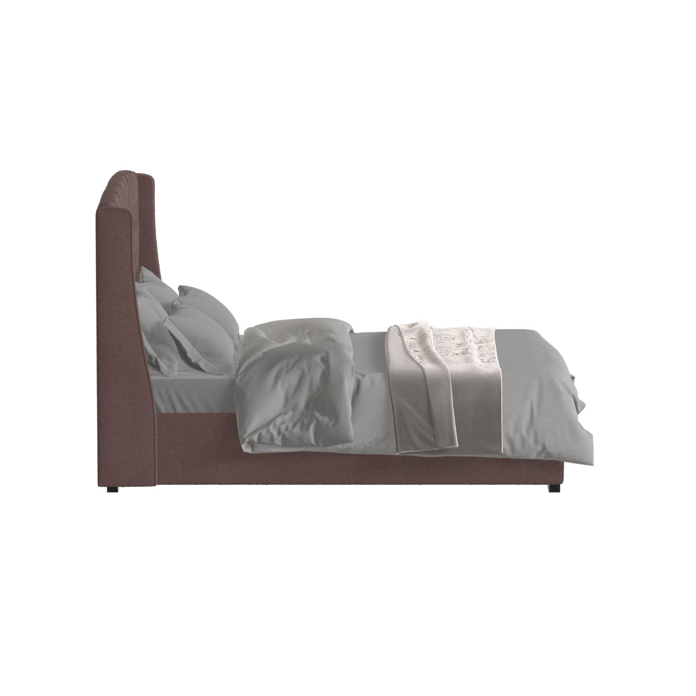 Sophia Upholstered Bed with Buttoned Headboard
