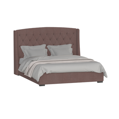 Sophia Upholstered Bed with Buttoned Headboard