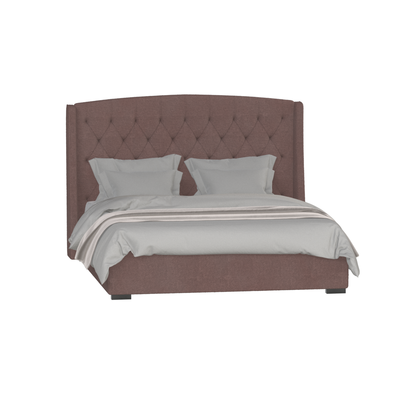 Sophia Upholstered Bed with Buttoned Headboard