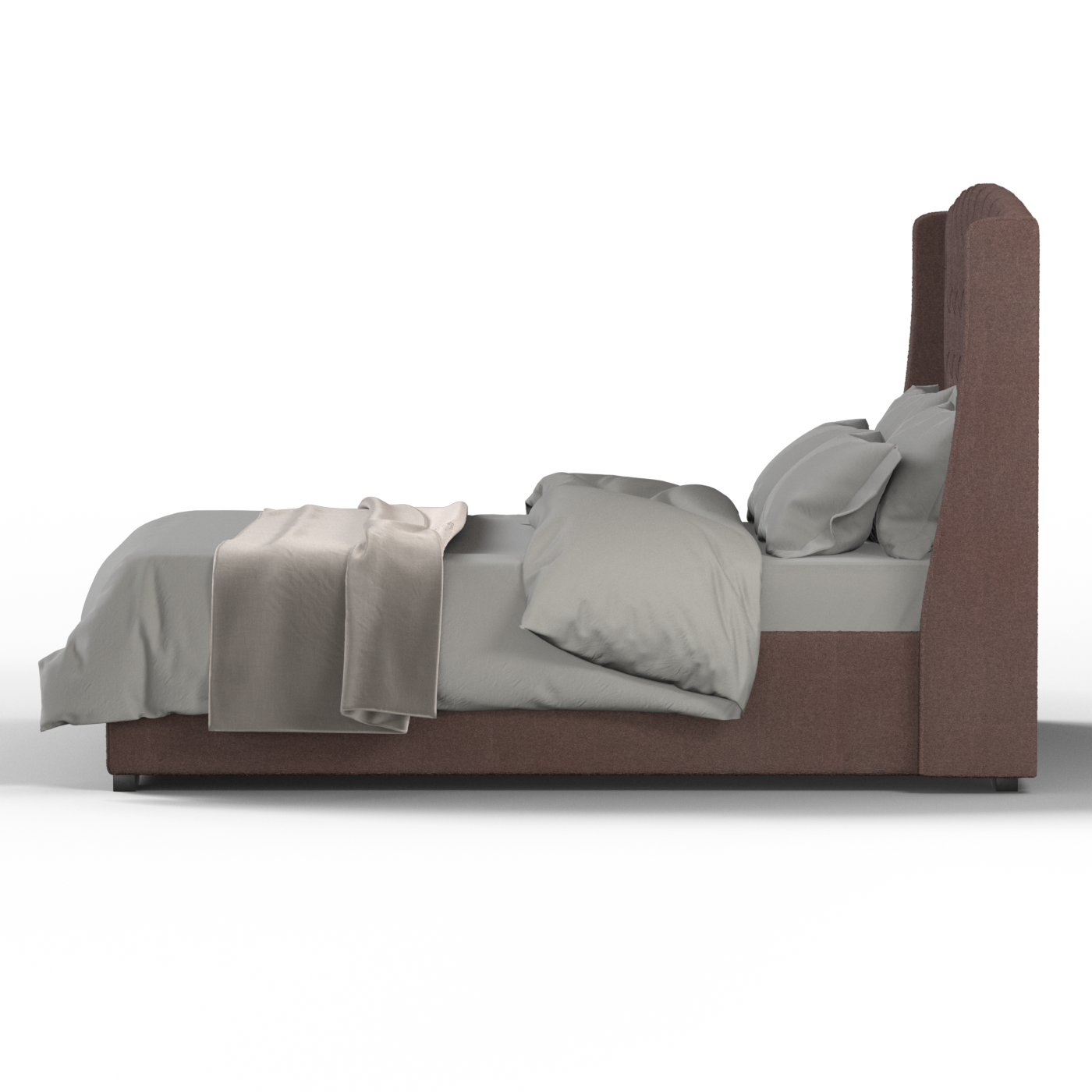 Sophia Upholstered Bed with Buttoned Headboard