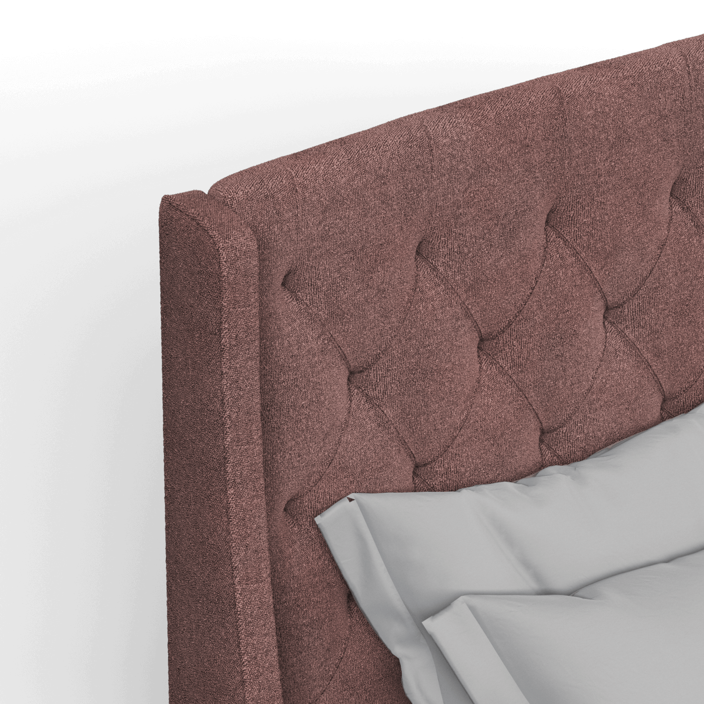 Sophia Upholstered Bed with Buttoned Headboard