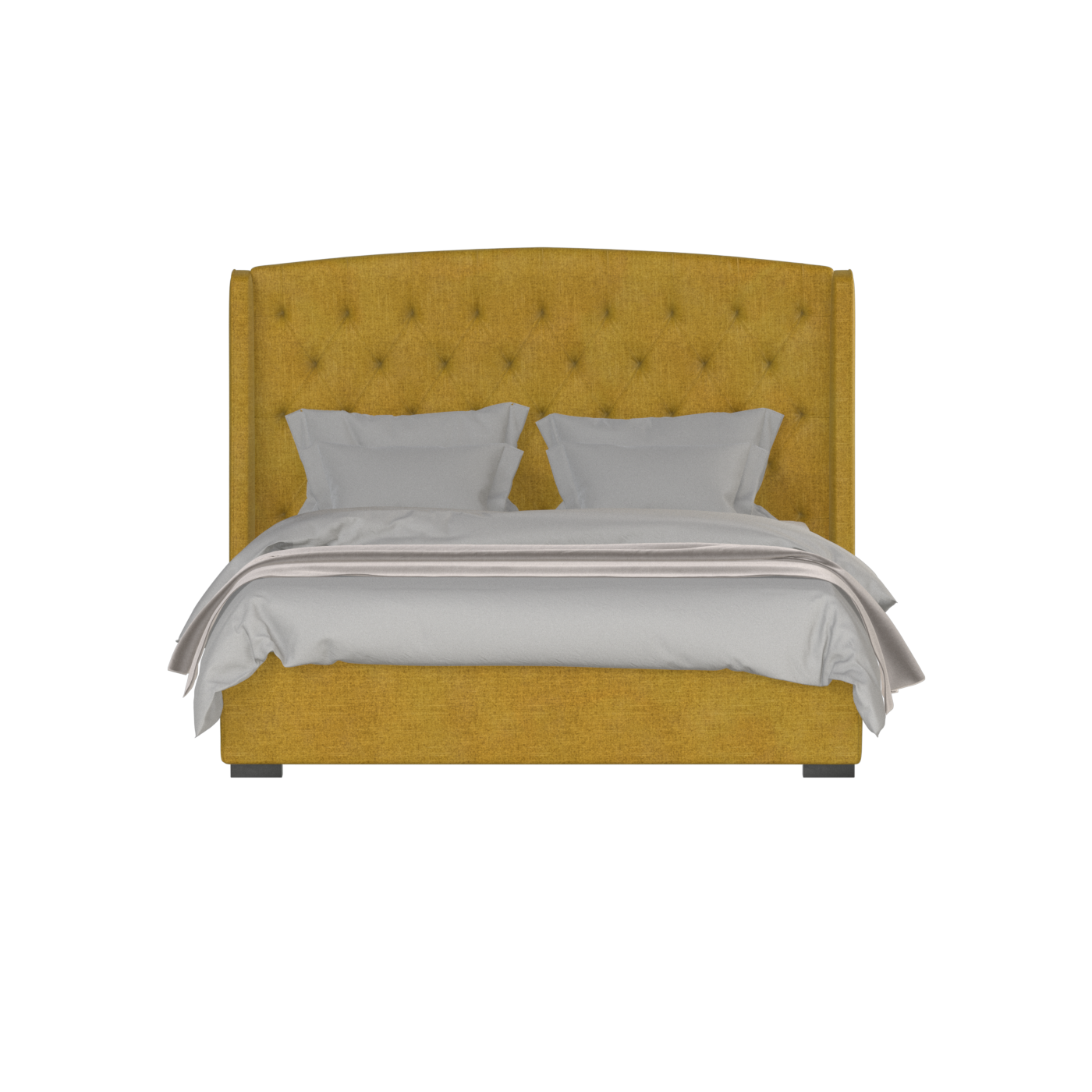 Sophia Upholstered Bed with Buttoned Headboard