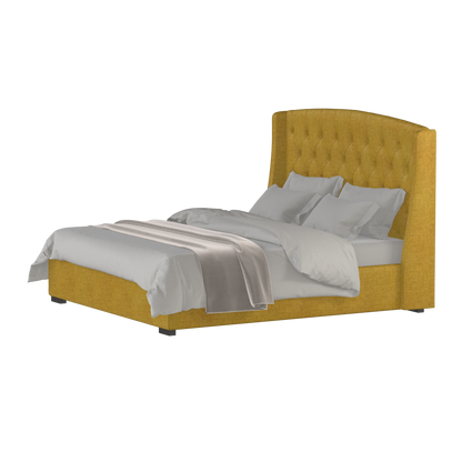 Sophia Upholstered Bed with Buttoned Headboard