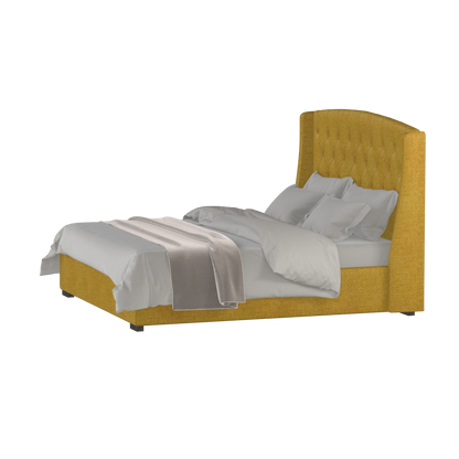 Sophia Upholstered Bed with Buttoned Headboard