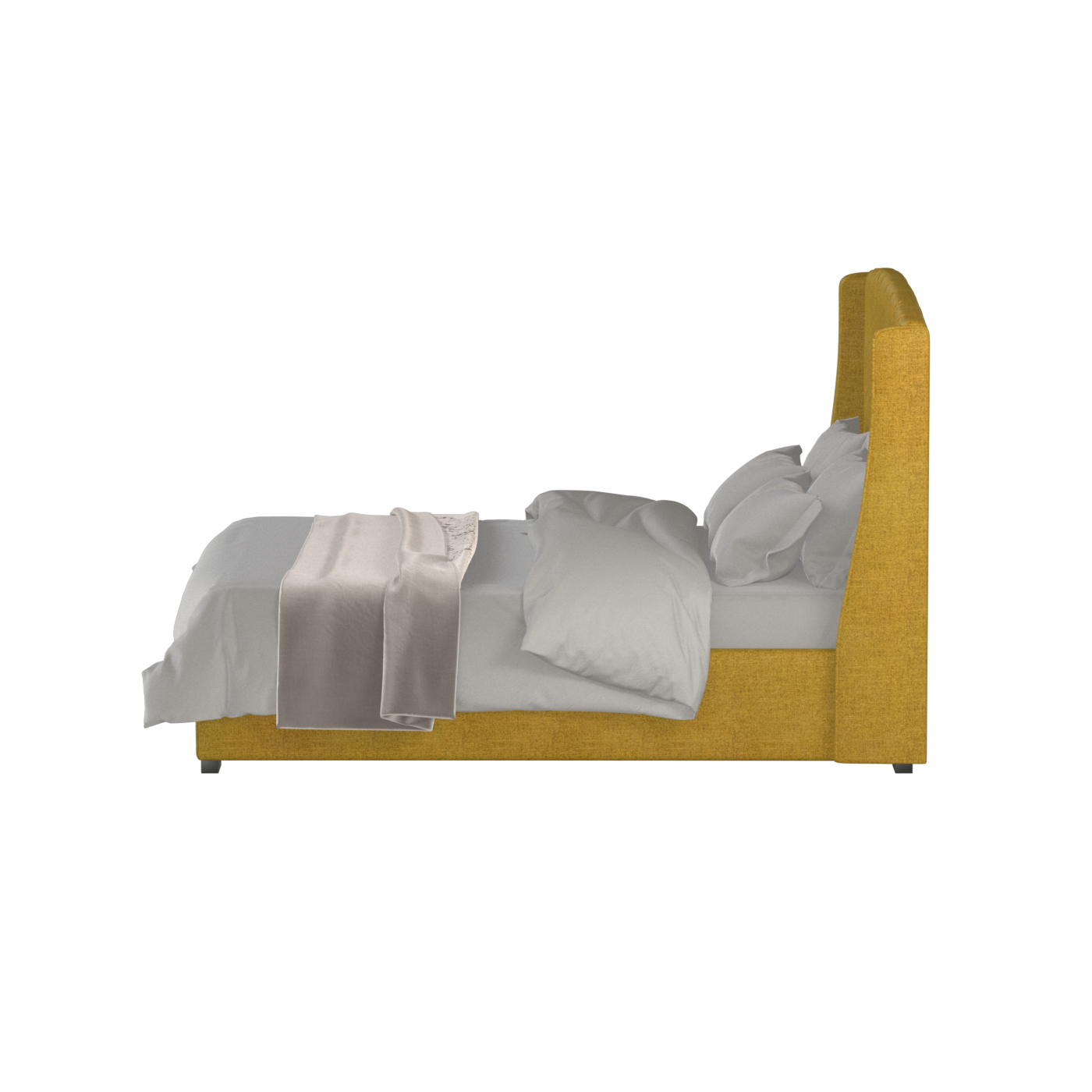 Sophia Upholstered Bed with Buttoned Headboard