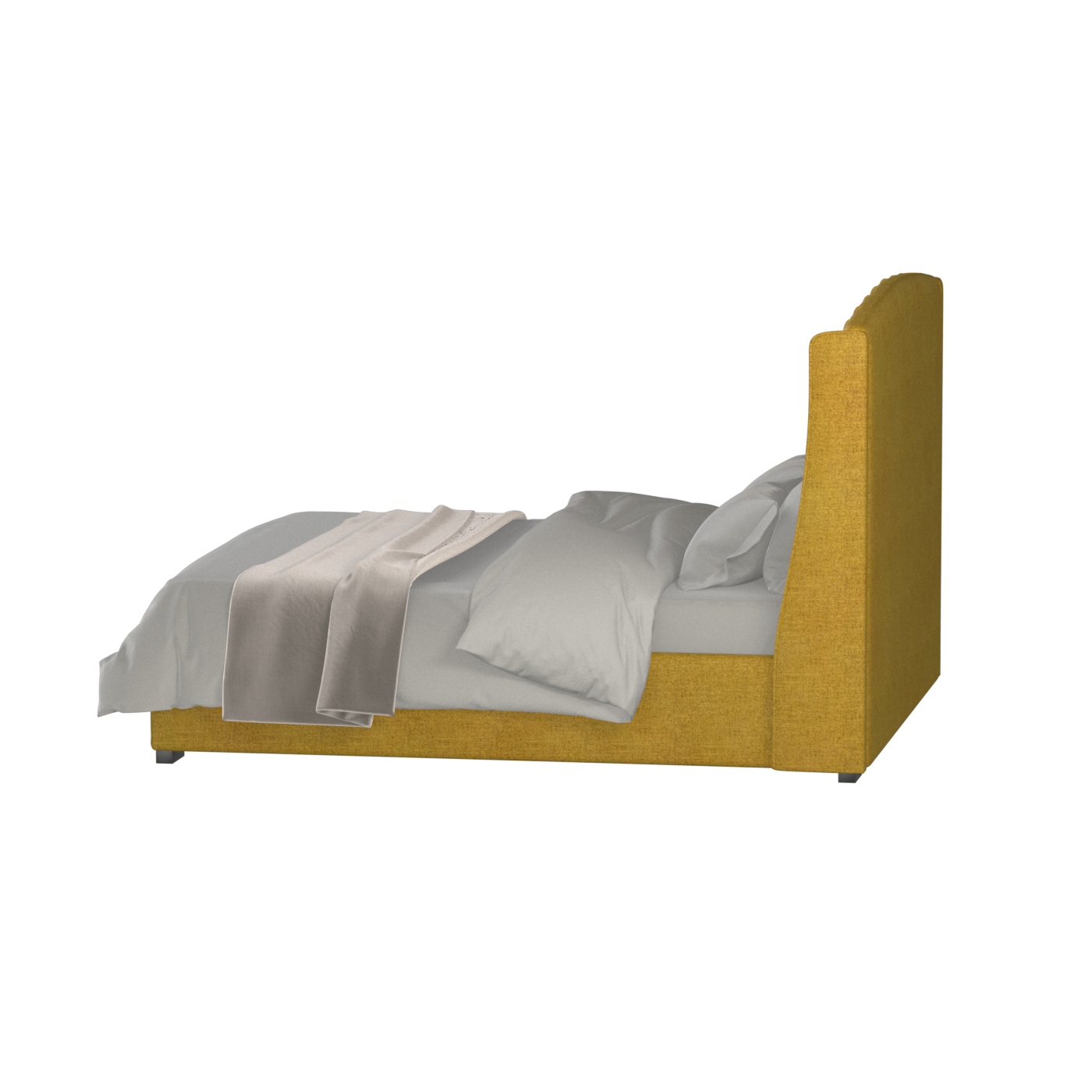 Sophia Upholstered Bed with Buttoned Headboard
