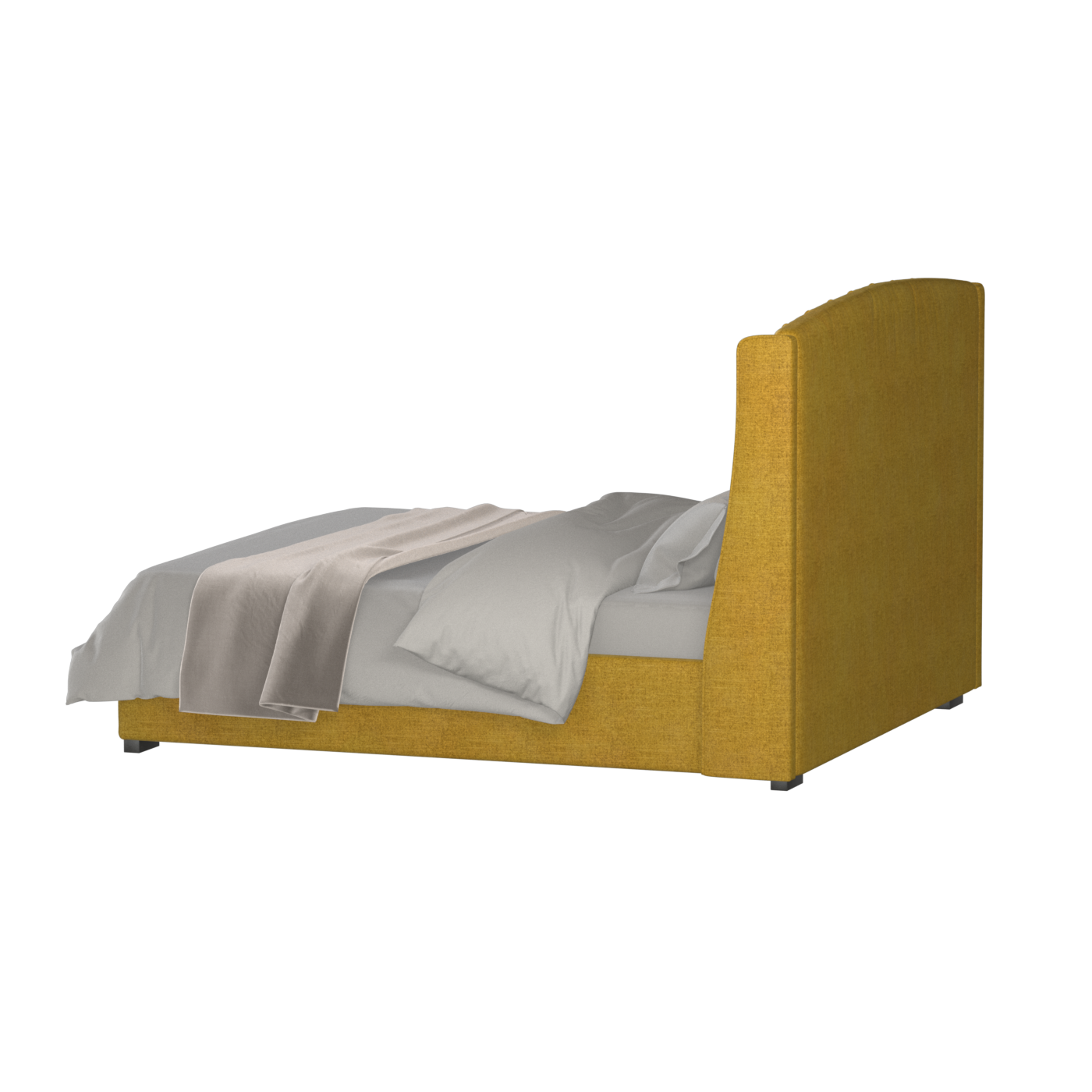 Sophia Upholstered Bed with Buttoned Headboard