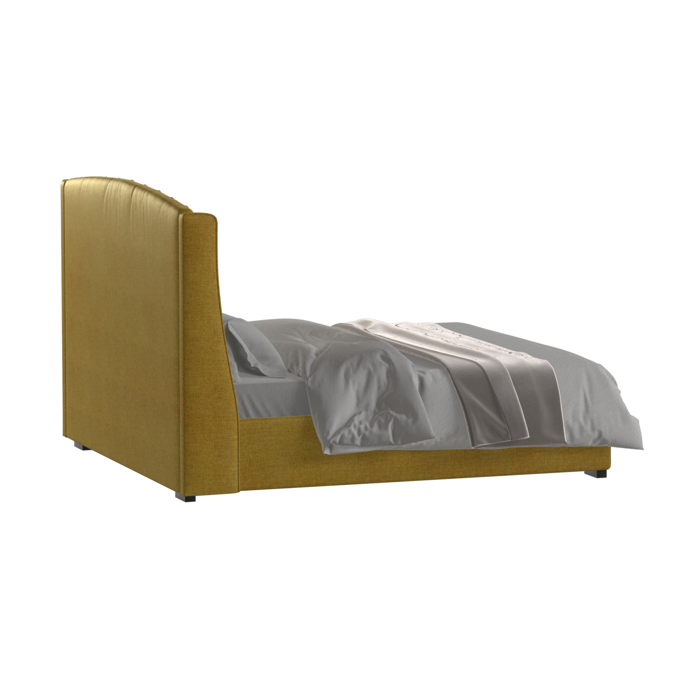 Sophia Upholstered Bed with Buttoned Headboard