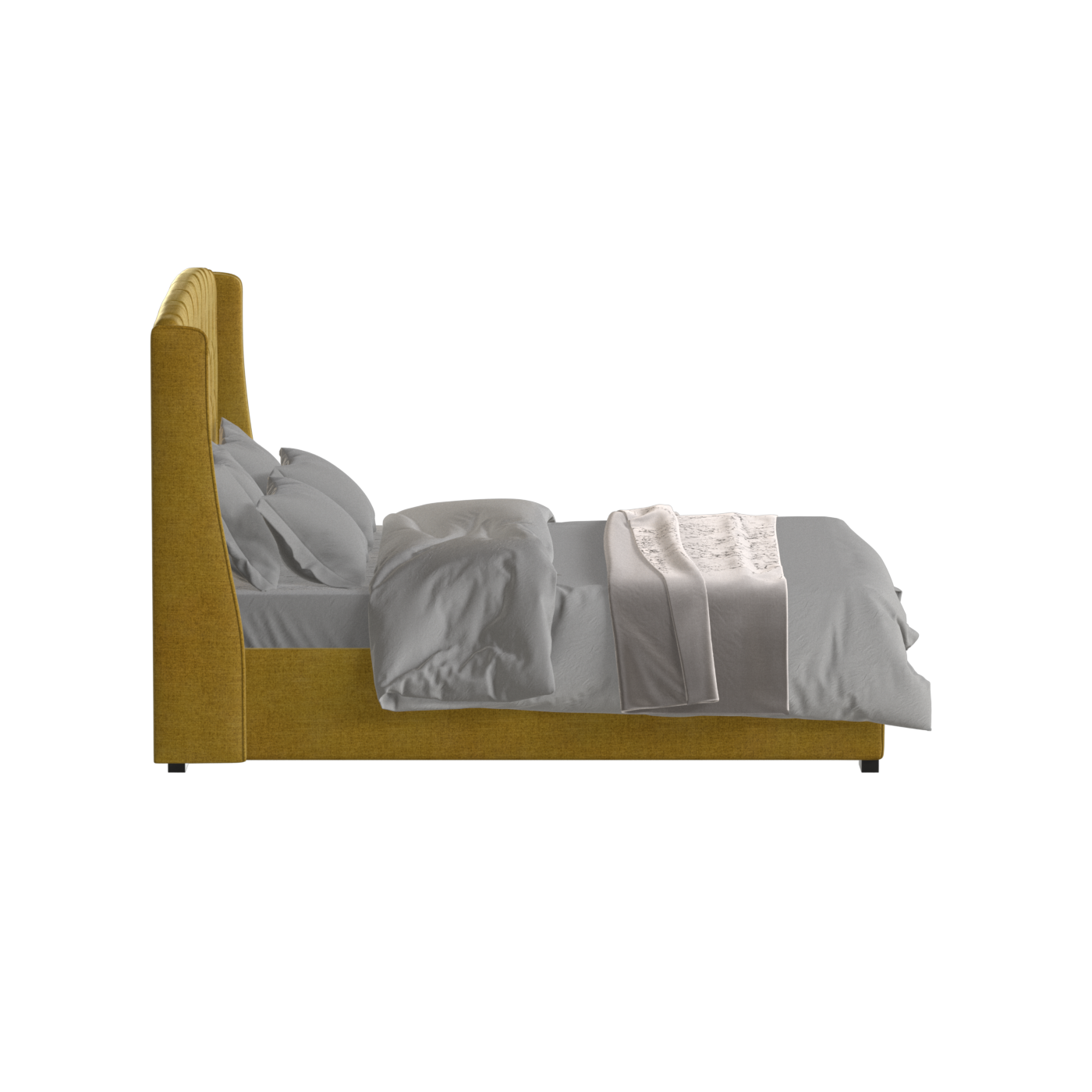 Sophia Upholstered Bed with Buttoned Headboard