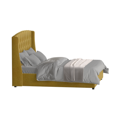 Sophia Upholstered Bed with Buttoned Headboard