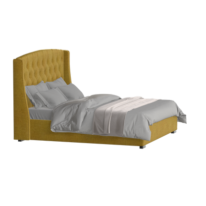 Sophia Upholstered Bed with Buttoned Headboard